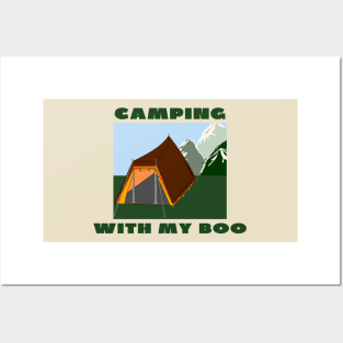 Camping with my boo Posters and Art